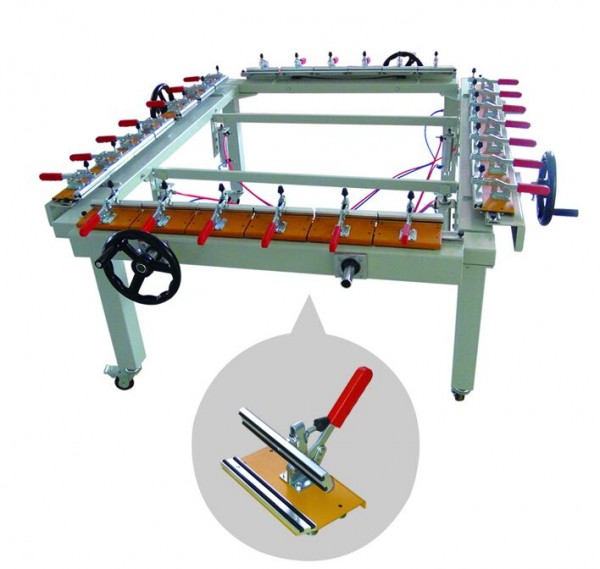 1.2*1.5 m screen printing stretching machine